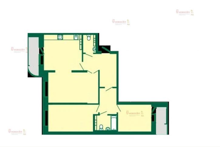 3-комн квартира 8 Марта 190