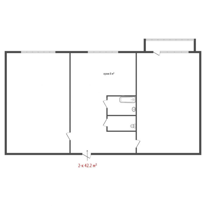2-комн квартира проспект Космонавтов