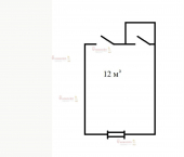 офис 13 кв м, этаж 1/16 Ватутина 15