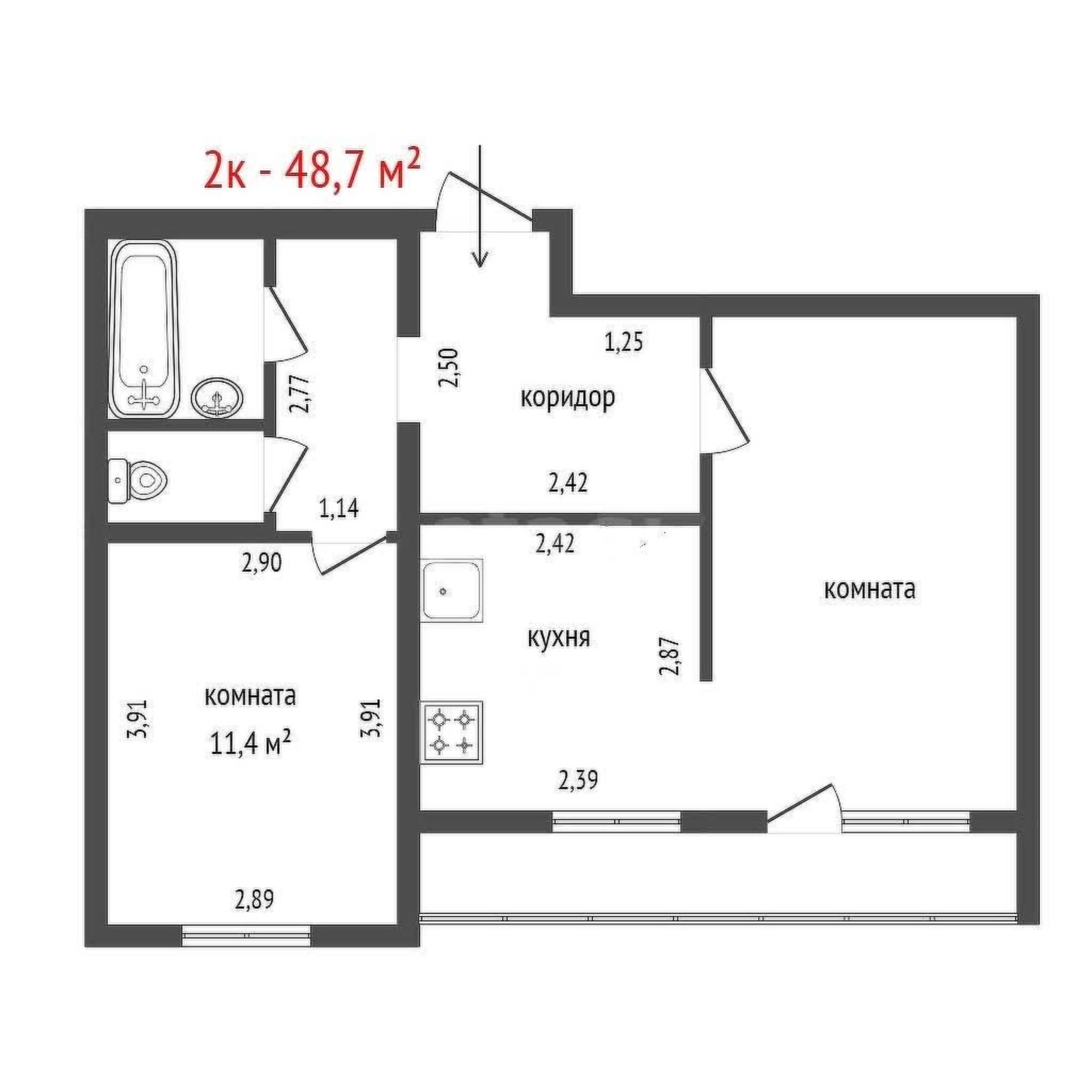 Сдать квартиру за 42 000 рублей на улица Фурманова