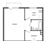 1-комн, 27кв м, этаж 5/5 улица 22-го Партсъезда