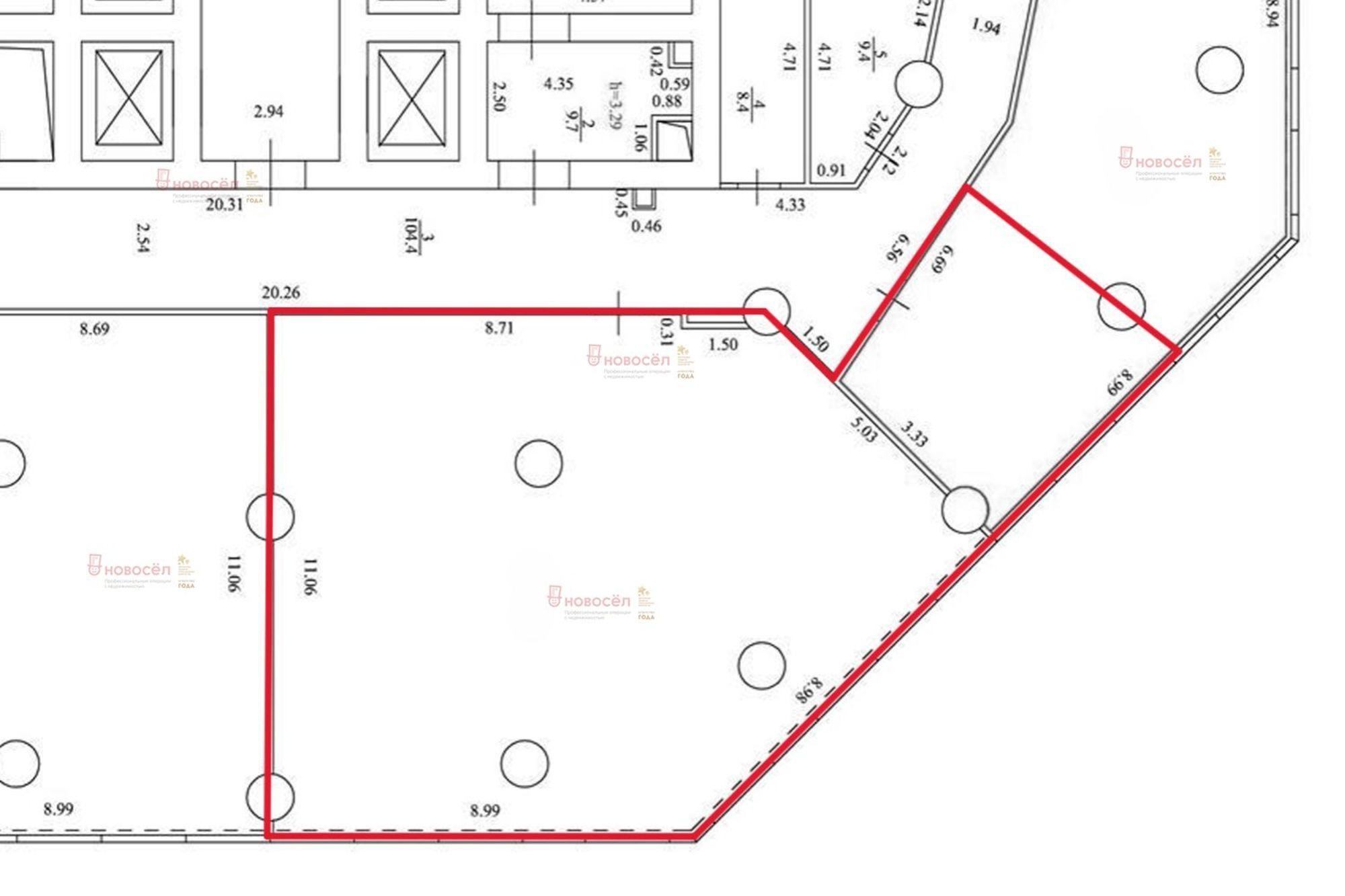 Сдать офис, помещение под офис за 406 980 рублей на Бориса Ельцина 3/2
