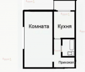 1-комн, 36кв м, этаж 25/25 Советская 62/б