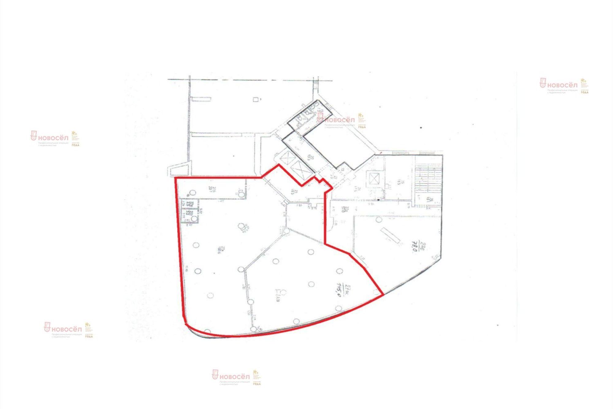 Сдать офис, помещение под офис за 551 400 рублей на Московская 77