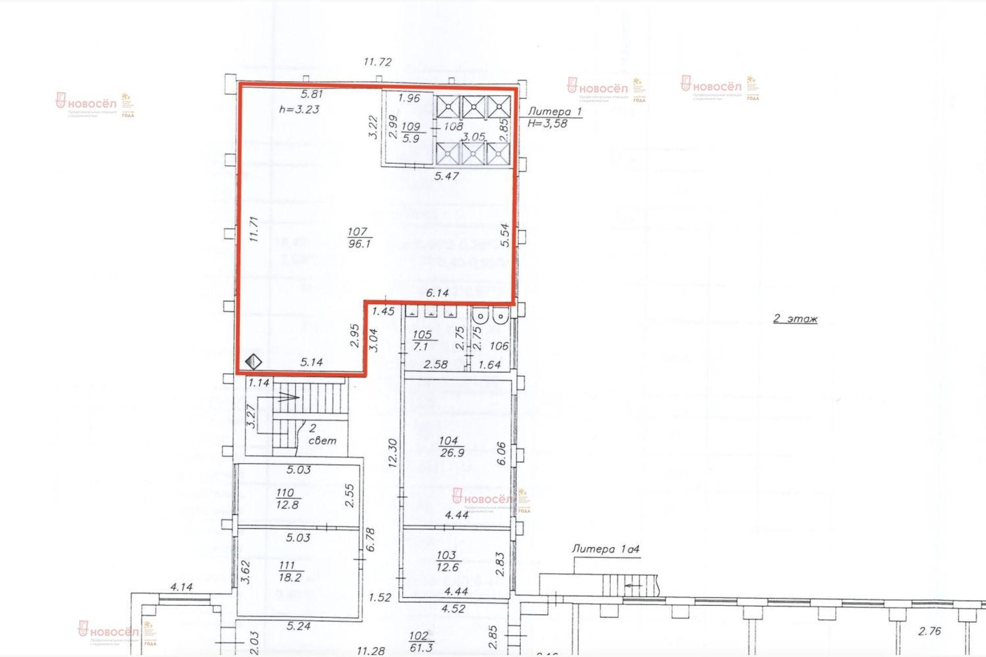 Сдать офис, помещение под офис за 182 270 рублей на Шейнкмана 123