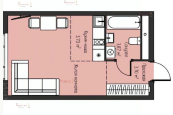 1-комн квартира Фрунзе 31