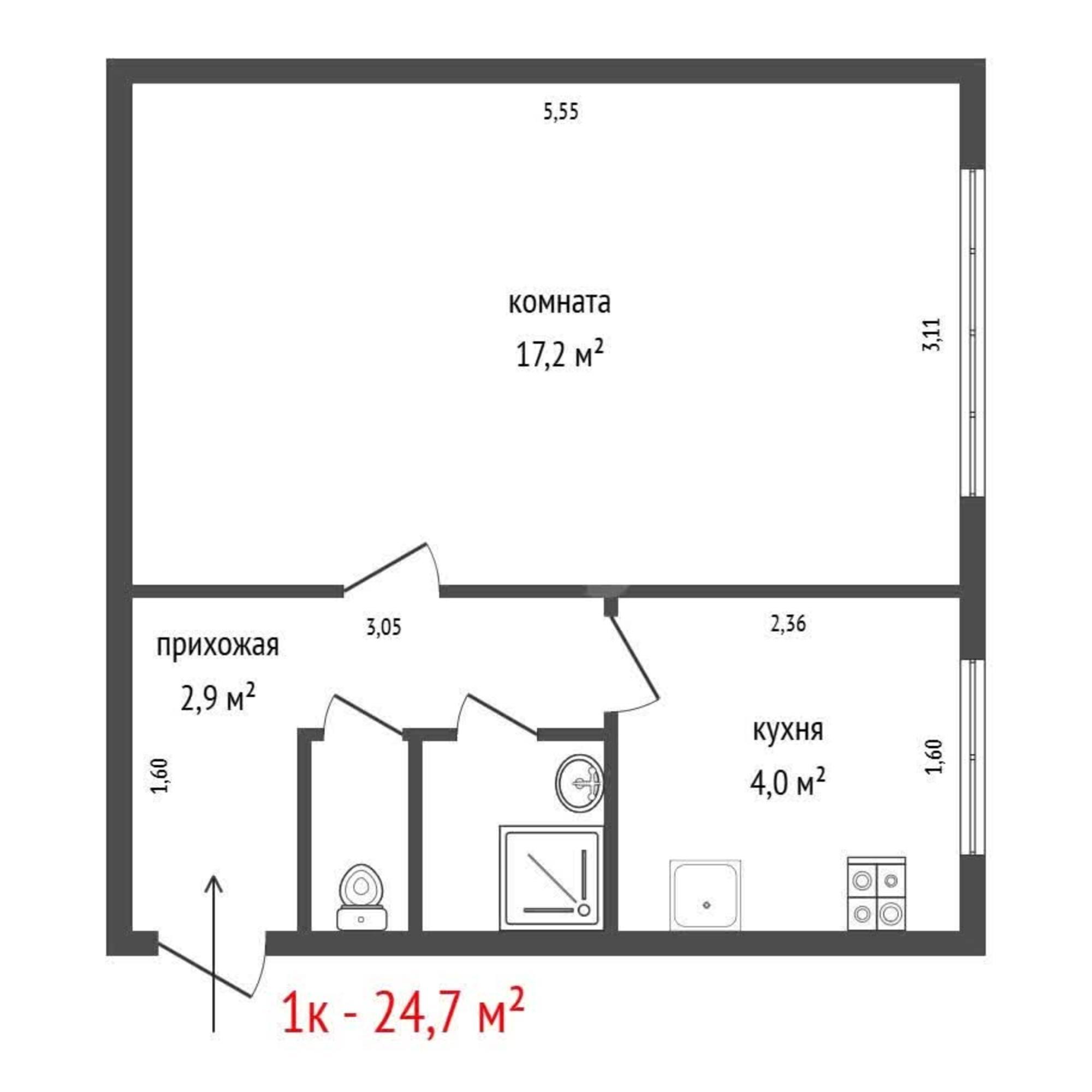 Продажа 1-комн квартиры Донская улица