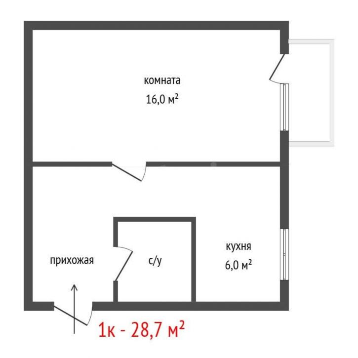 1-комн квартира улица Бебеля