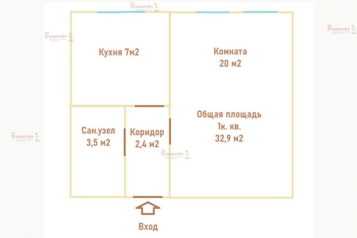 1-комн квартира Альпинистов 6