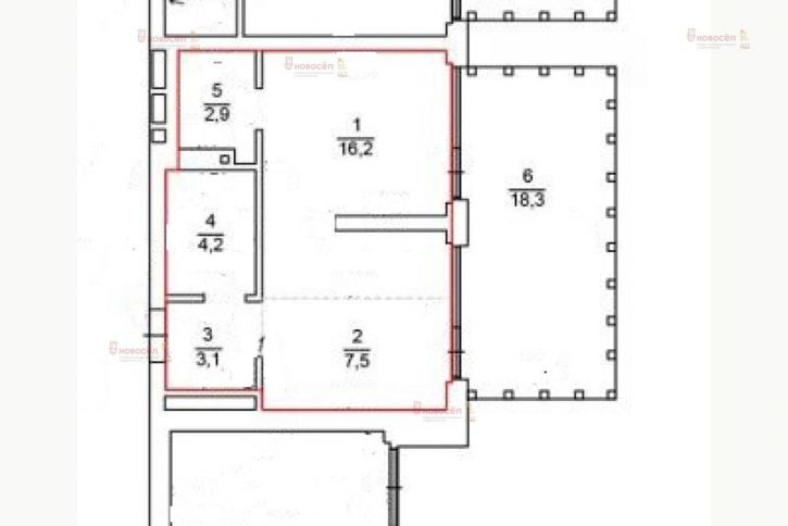 1-комн квартира Мраморская 15