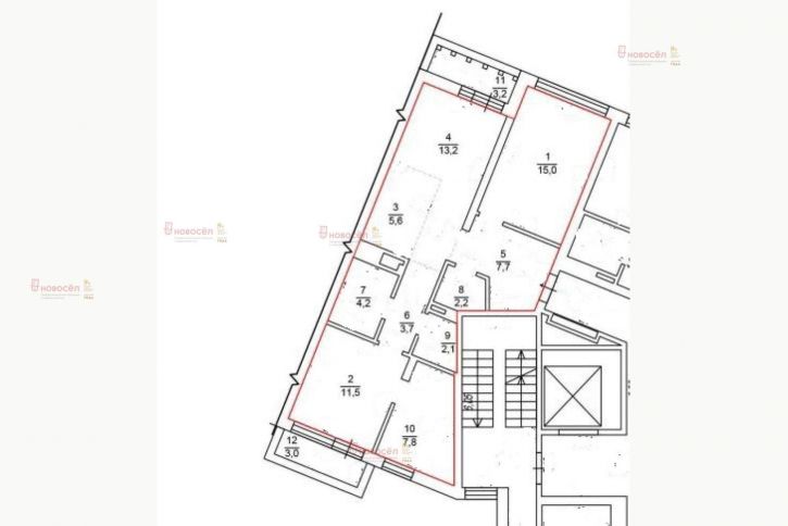 2-комн квартира Мраморская 15