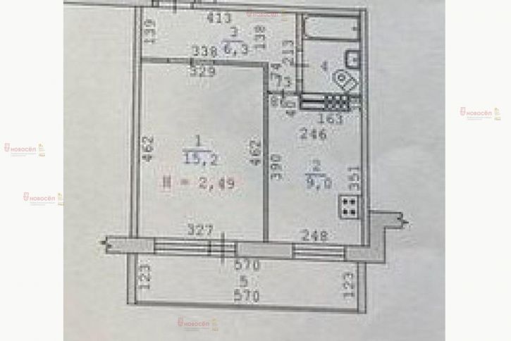 1-комн квартира Атмосферная 11