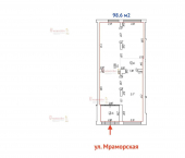 торговое помещение 98.6 кв м Мраморская 13