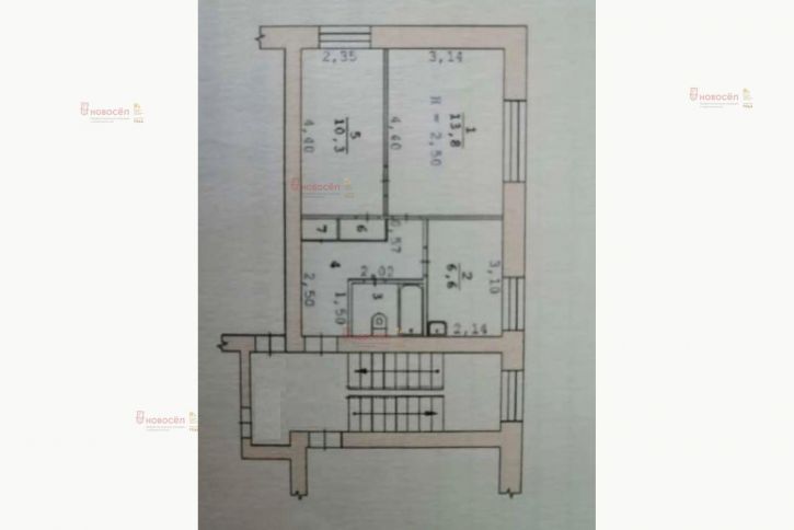 2-комн квартира Школьная 14