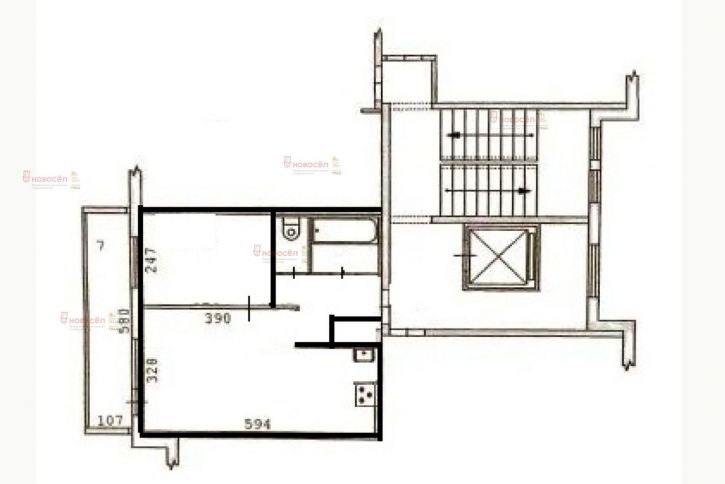 1-комн квартира Крестинского 51