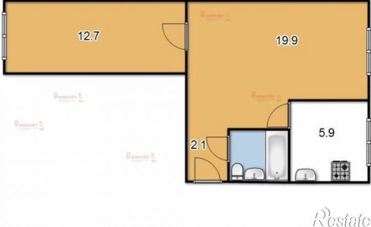 2-комн квартира улица Куйбышева, 82,  д. 82