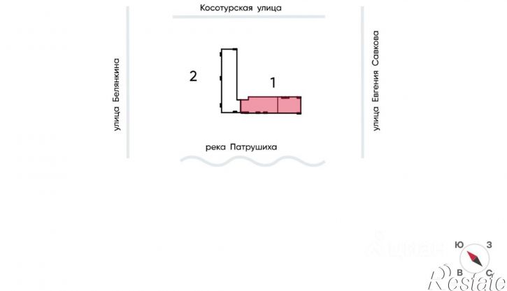 1-комн квартира в новом доме ул Евгения Савкова, 17а,  д. 17а