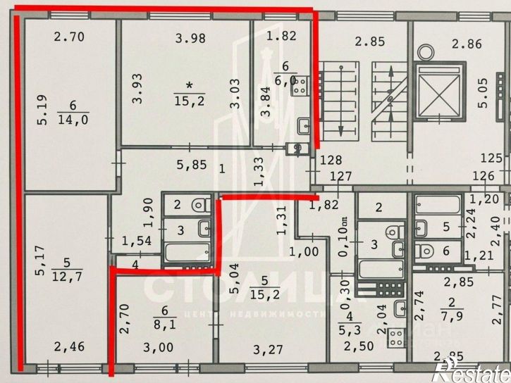 3-комн квартира ул Красных командиров, 75,  д. 75