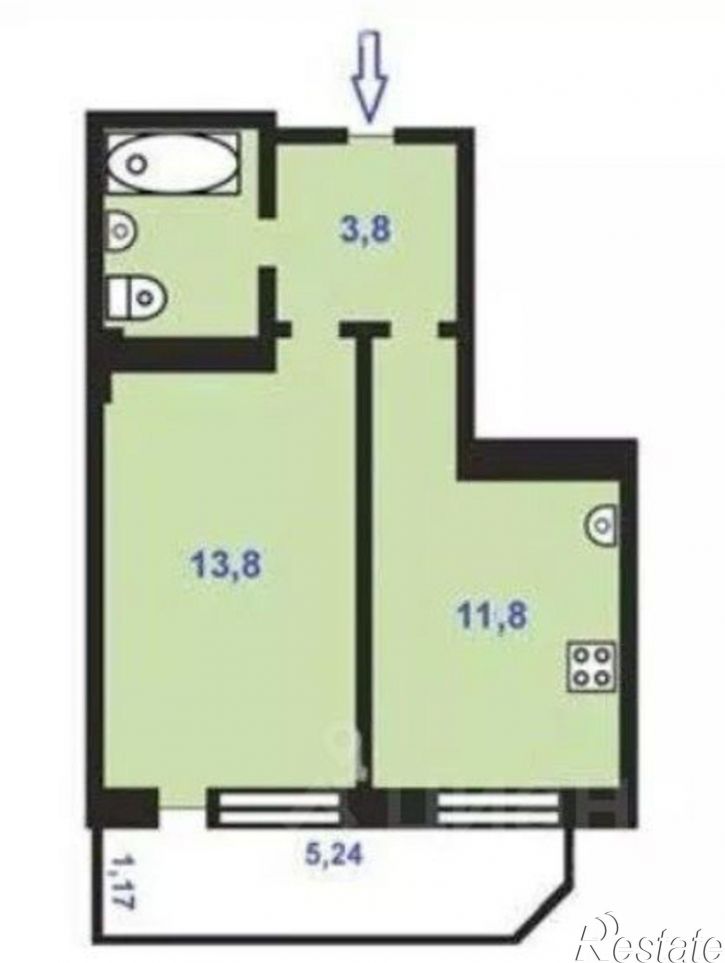 1-комн квартира ул Машинистов, 3,  д. 3