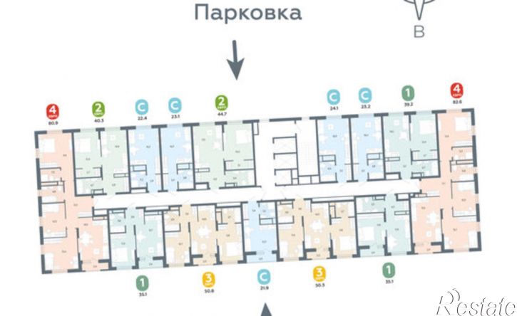3-комн квартира в новом доме ул 40-летия Комсомола, 1,  д. 1