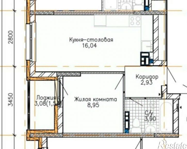 1-комн квартира ул Калинина, 55,  д. 55