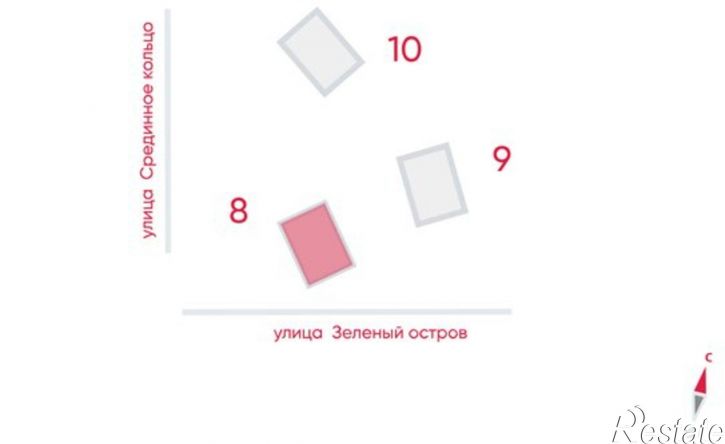 2-комн квартира в новом доме ул Зеленый остров, 12,  д. 12