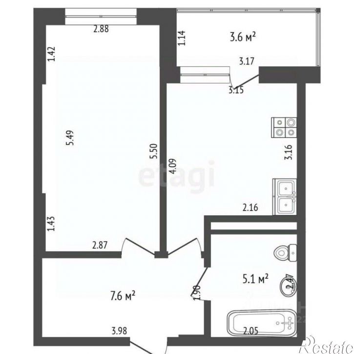 1-комн квартира пр-кт Космонавтов, 91б,  д. 91б