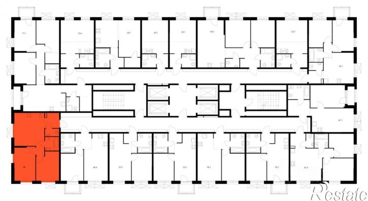 2-комн квартира в новом доме ул Хуторская, 1/2,  д. 1/2