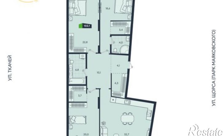 4-комн квартира ул Машинная, 1в/3,  д. 1в/3