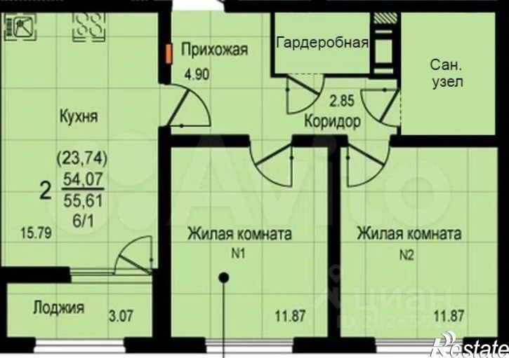 2-комн квартира ул Данилы Зверева, 5а,  д. 5а