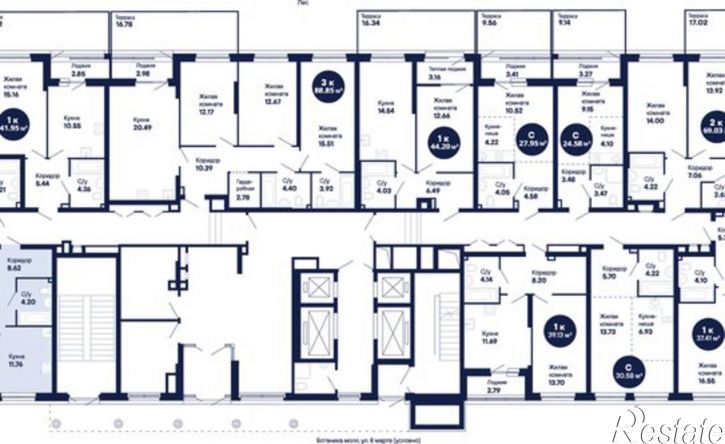 2-комн квартира ул 8 Марта, 204,  д. 204