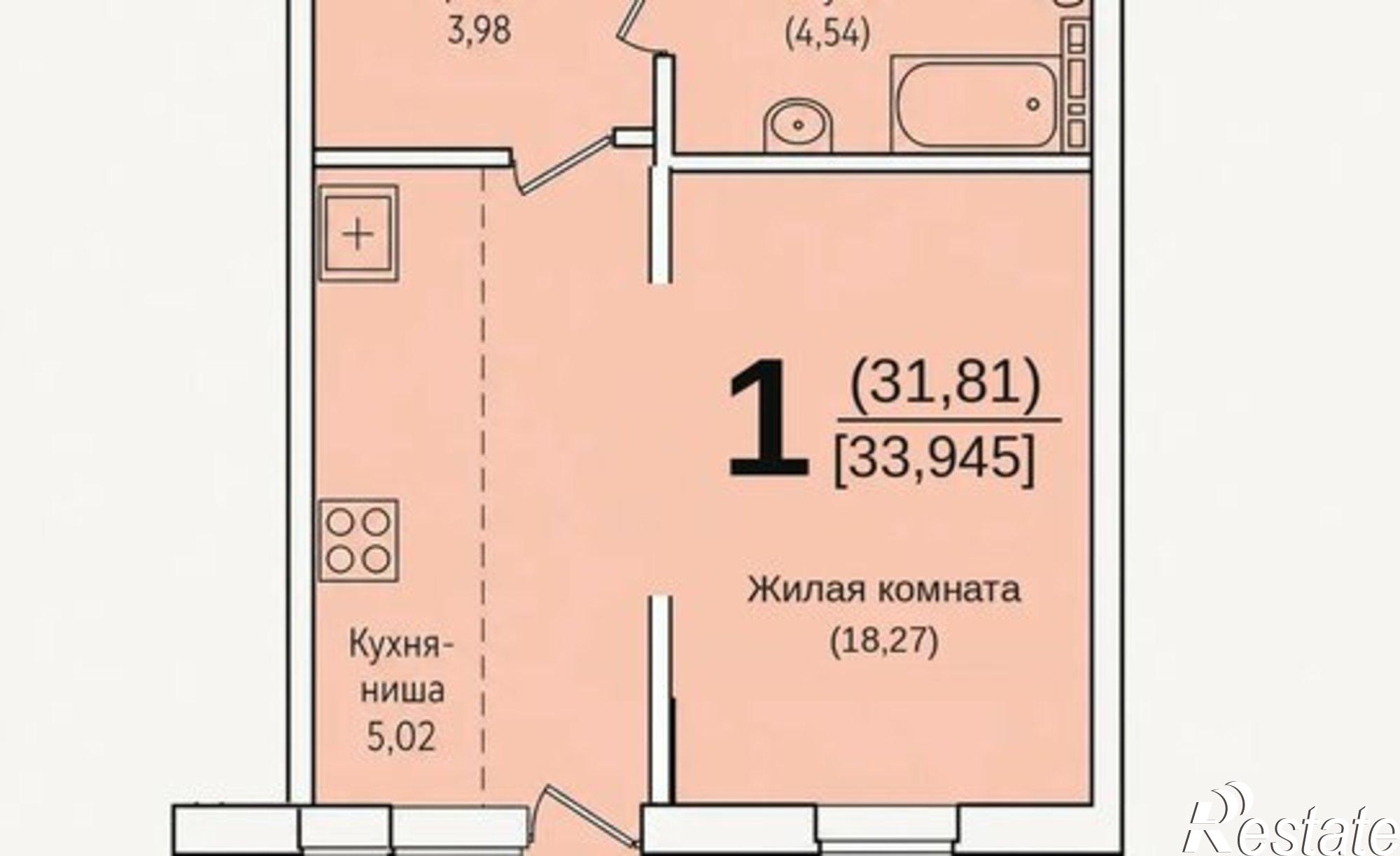 Купить квартиру за 4 311 020 рублей на ул Ракетная, 17