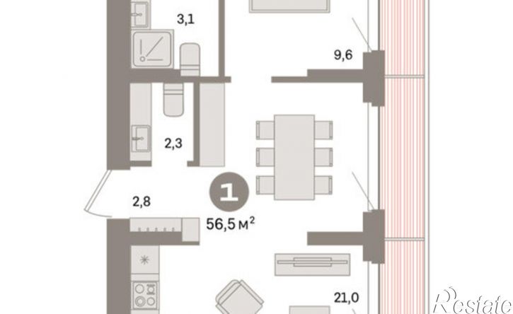 1-комн квартира в новом доме ул Сортировочная, 22,  д. 22