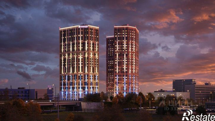 1-комн квартира в новом доме ул Бархотская, 1А,  д. 1А
