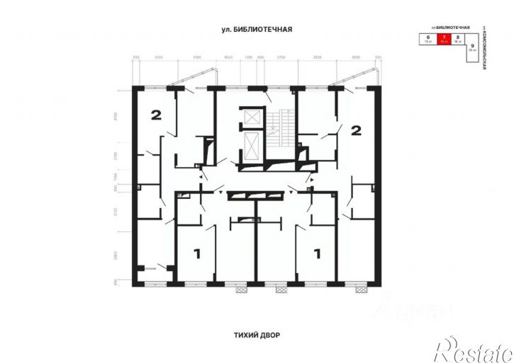 2-комн квартира в новом доме ул Комсомольская, 72А,  д. 72А