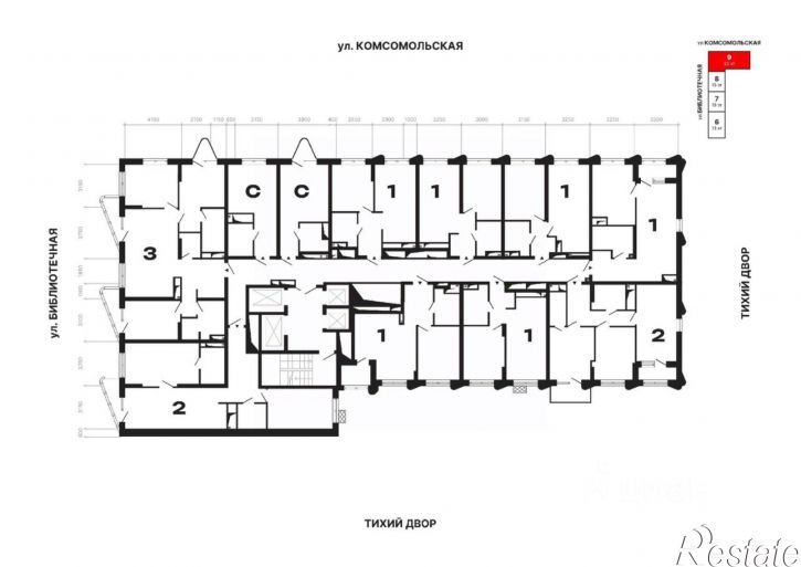 2-комн квартира в новом доме ул Комсомольская, 72А,  д. 72А