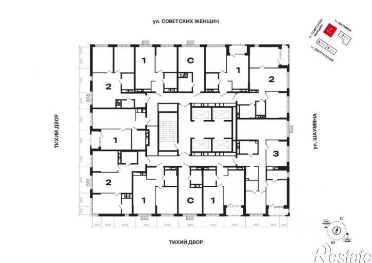 2-комн квартира в новом доме ул Шаумяна, 15,  д. 15