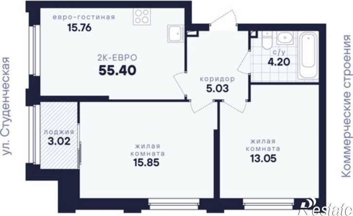 2-комн квартира в новом доме ул Малышева, 145Б,  д. 145Б