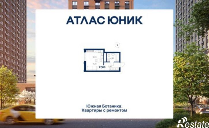 1-комн квартира в новом доме ул Монтерская, 8,  д. 8