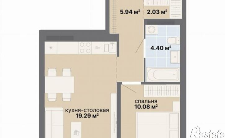 1-комн квартира в новом доме ул Академика Вонсовского, 21/2,  д. 21/2