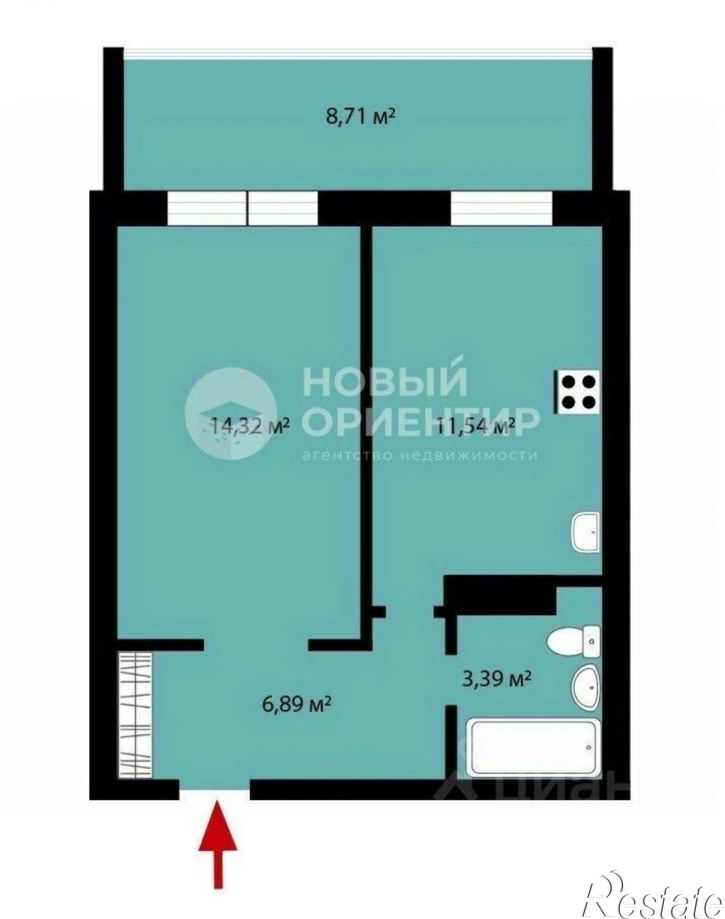 1-комн квартира ул Ангарская, 28,  д. 28