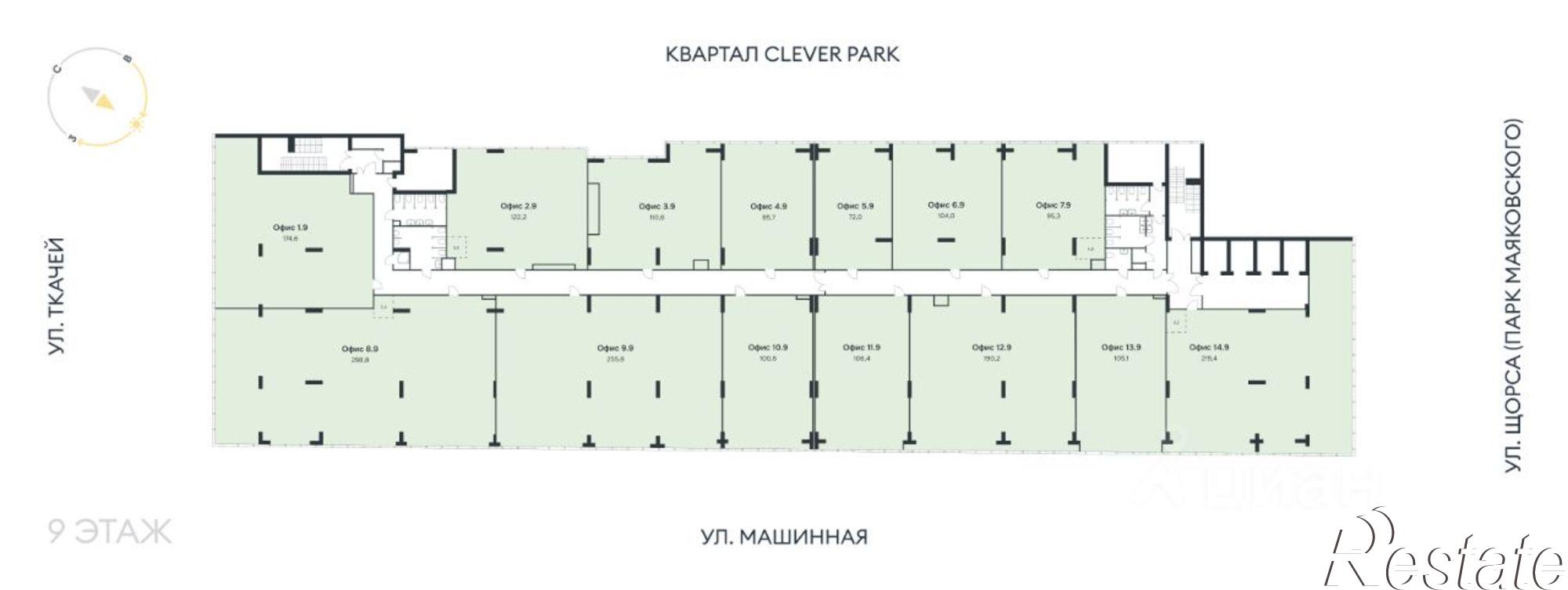 Купить офис, помещение под офис за 31 345 400 рублей на ул Машинная, 1А