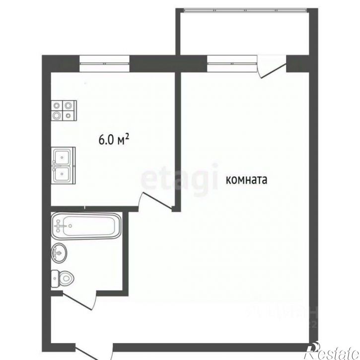 1-комн квартира ул Санаторная, 38,  д. 38