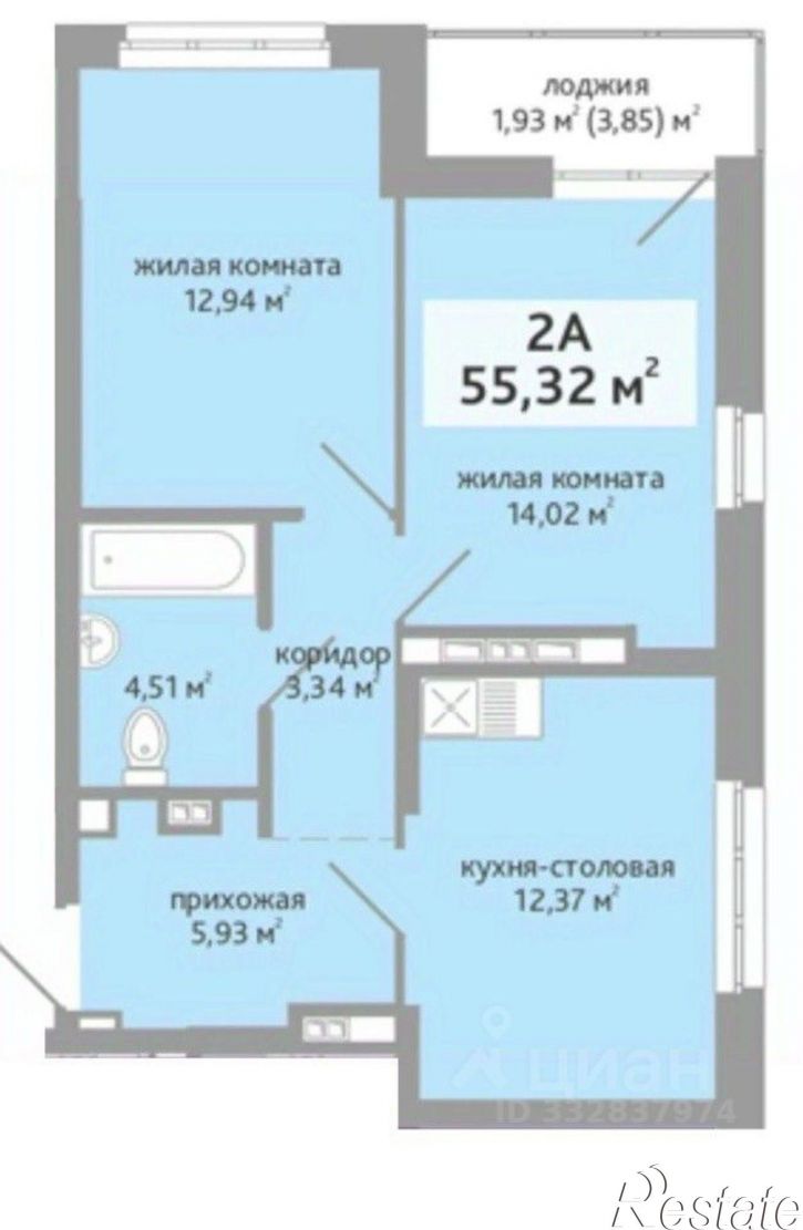 2-комн квартира ул Викулова, 79,  д. 79