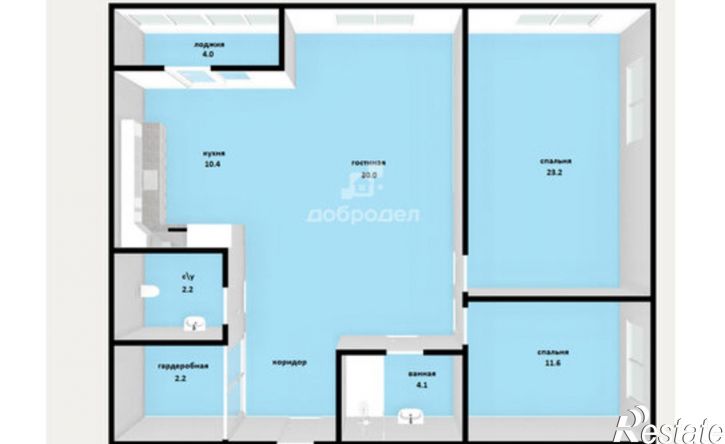 3-комн квартира ул Степана Разина, 107б,  д. 107б