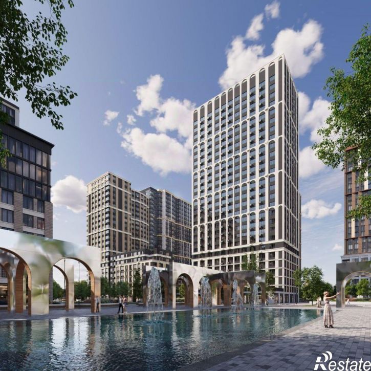 1-комн квартира в новом доме ул Монтерская, 3 3,  д. 3 3,  к. 3