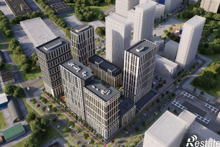 1-комн квартира в новом доме ул Монтерская, 3 3,  д. 3 3,  к. 3