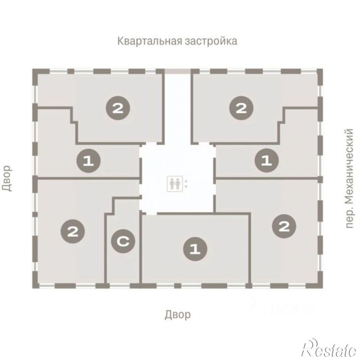 1-комн квартира в новом доме Механический пер, 18,  д. 18