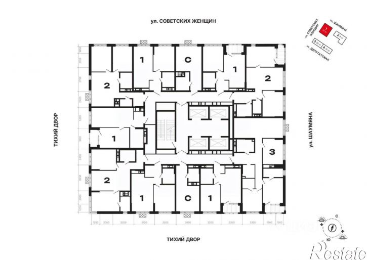 3-комн квартира в новом доме ул Шаумяна, 15,  д. 15