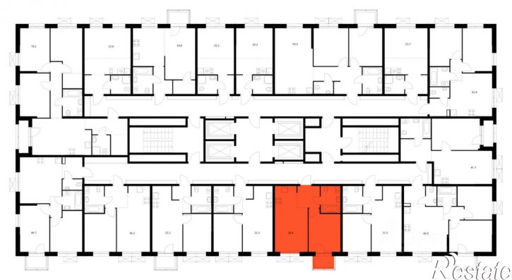 1-комн квартира в новом доме ул Хуторская, 1/2,  д. 1/2